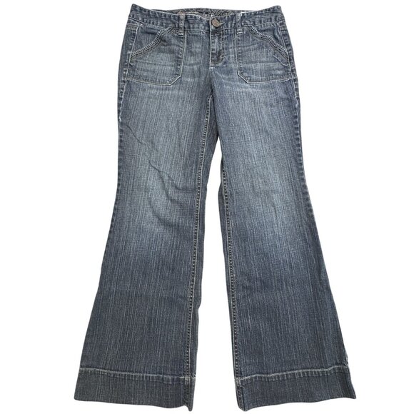 Tommy Hilfiger Womens Sz 8 Blue Denim Mid Rise American Splendor Trousers Jeans - Picture 1 of 14